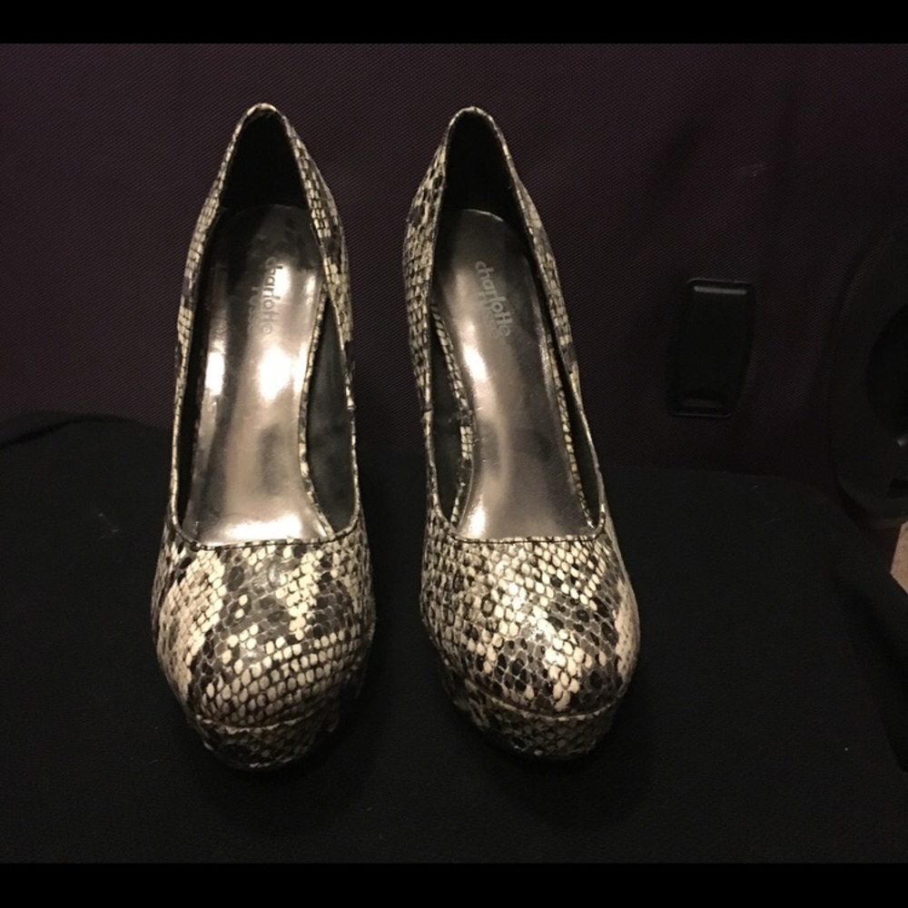 Snake skin heels